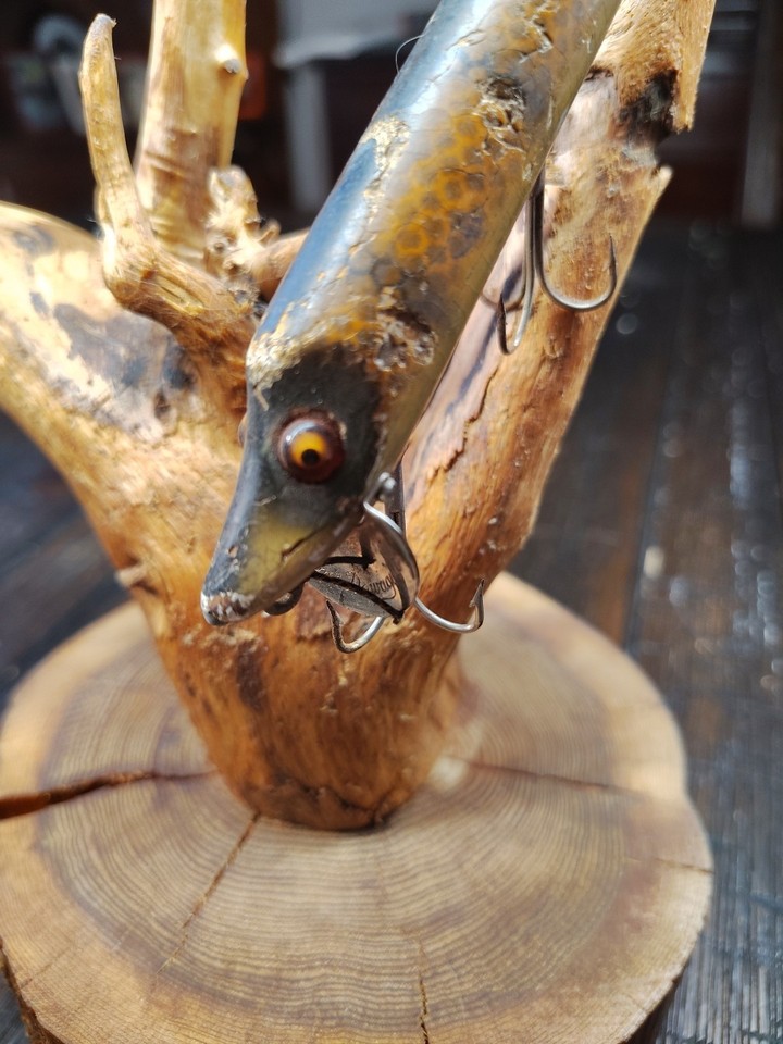 Vintage Heddon Vampire in Pike Scale 7509M 1920 Glass Eyes L-Rig ...