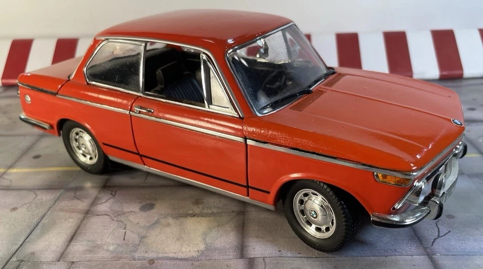 Rare 1/18 Anson BMW 2002 Orange Diecast Orig Owner Paint Blemishes **READ** - Image 2 of 4