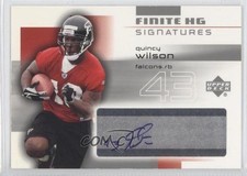 2004 Upper Deck Finite HG Signatures Quincy Wilson #FS-QW Auto 0k0