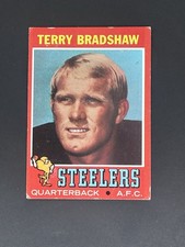 1971 Topps Terry Bradshaw #156 (RC) Glue On Back