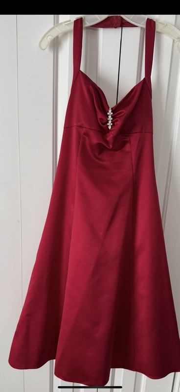 Davids Bridal Halter Prom Dress 6