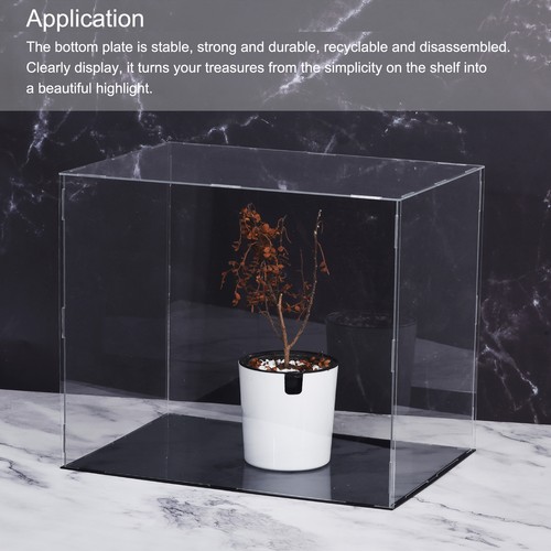 Acrylic Display Case Plastic Box Cube Storage Box Clear 41x41x20.5cm - Afbeelding 5 van 6