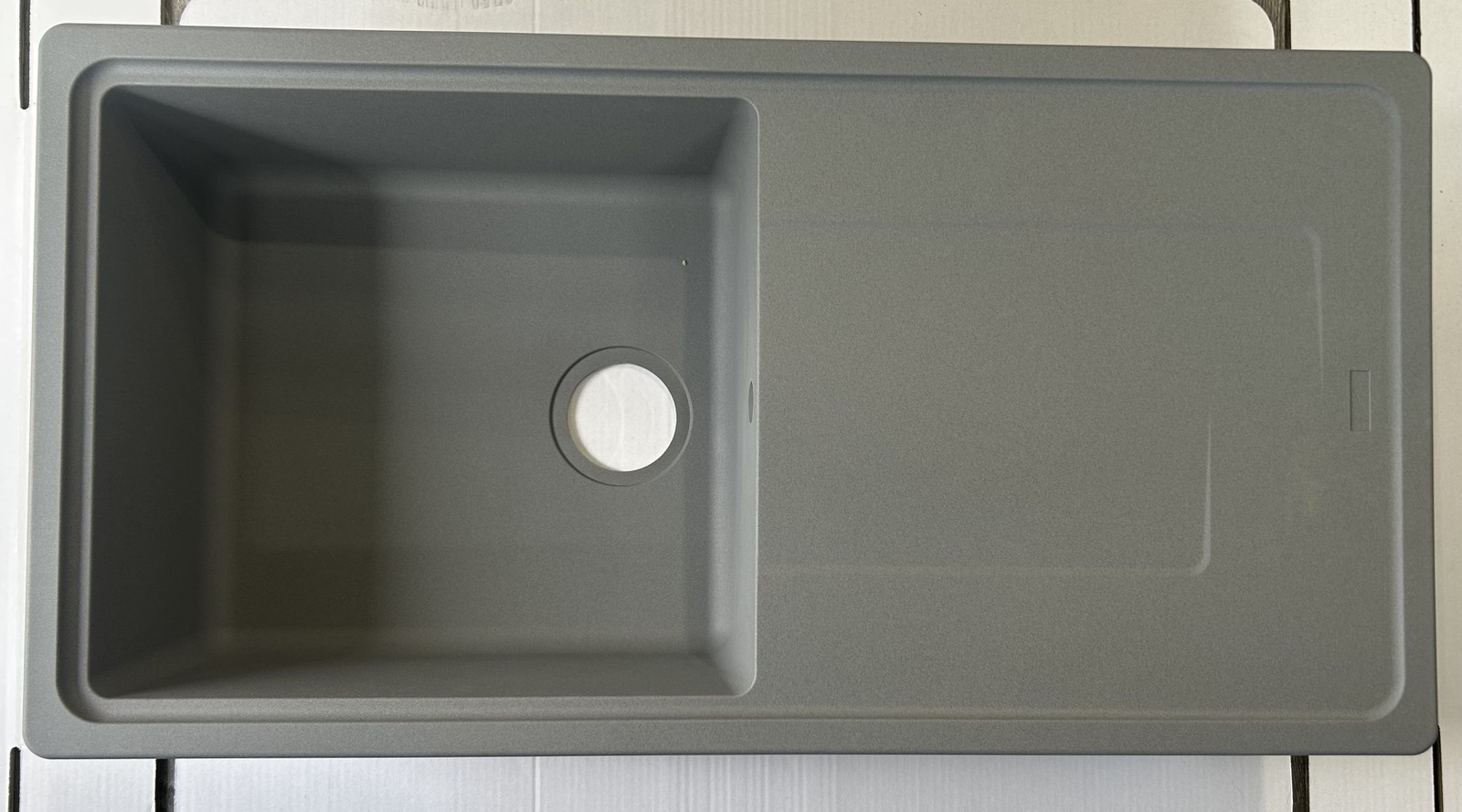 Franke Gemini GMD611UG 1.0 Bowl Grey Tectonite Reversible Kitchen Sink - GRADED