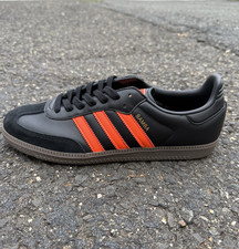 adidas Originals Samba OG JR0910 Core Black / Impact Orange / Gum Men Shoes