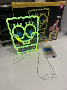 New! SPONGEBOB * NEON LIGHT * WALL ART BATTERY OPERATED Nickelodeon