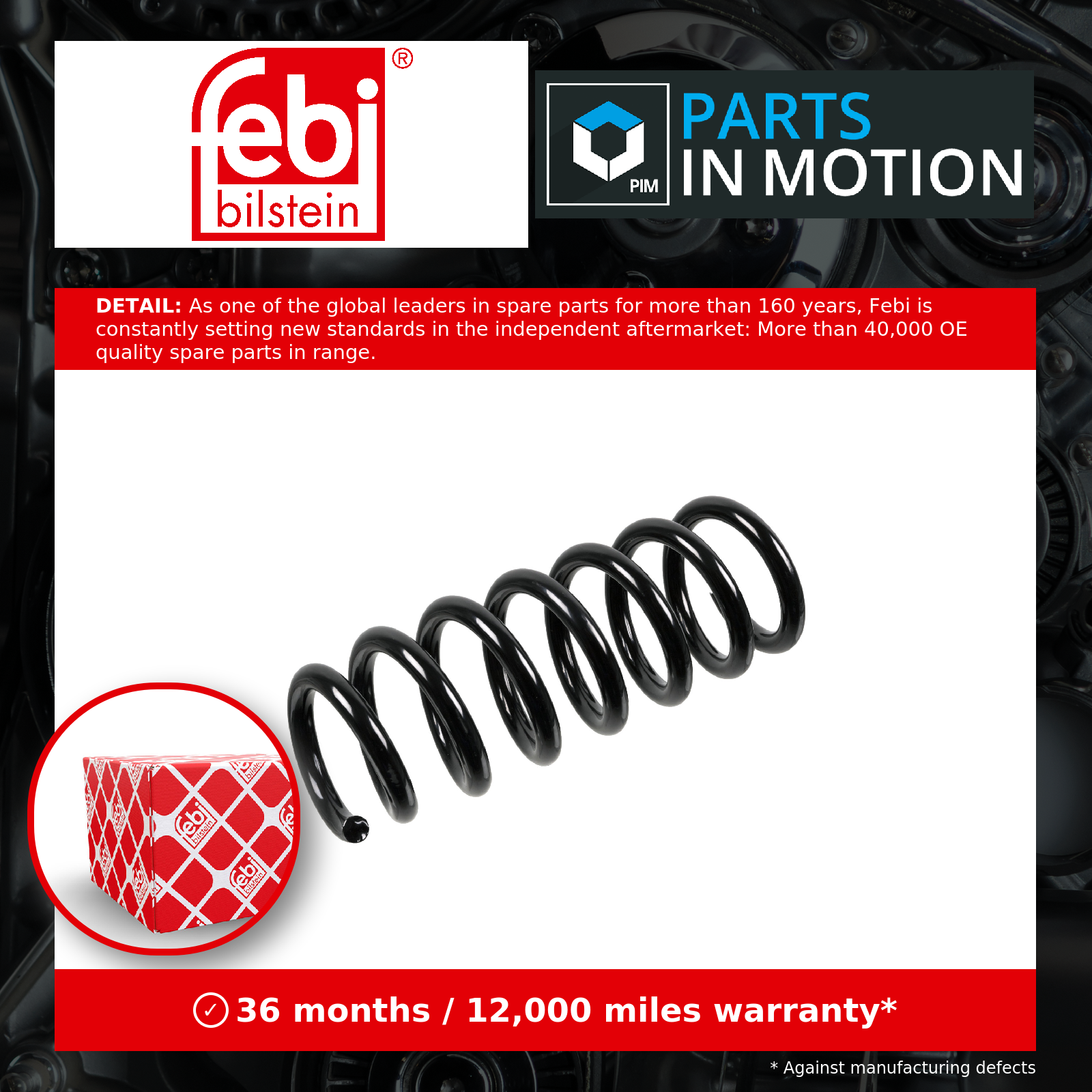 Fits FEBI-SPREZYNY ZAWIESZENIA 186269 SUSPENSION SPRING FRONT LEFT/RI ⭐UK Stock⭐ - Image 2