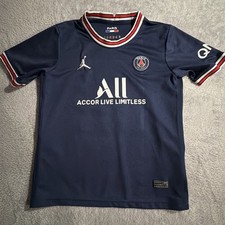 PSG Jondan Soccer Jersey Blue Youth Sz L #30 MESSI