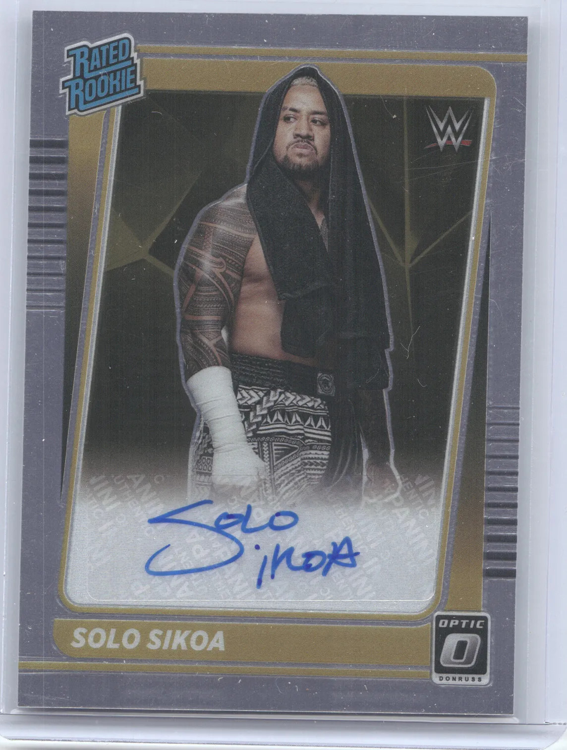2022 Panini Chronicles Donruss Optic WWE Solo Sikoa #RR-SSK Autograph