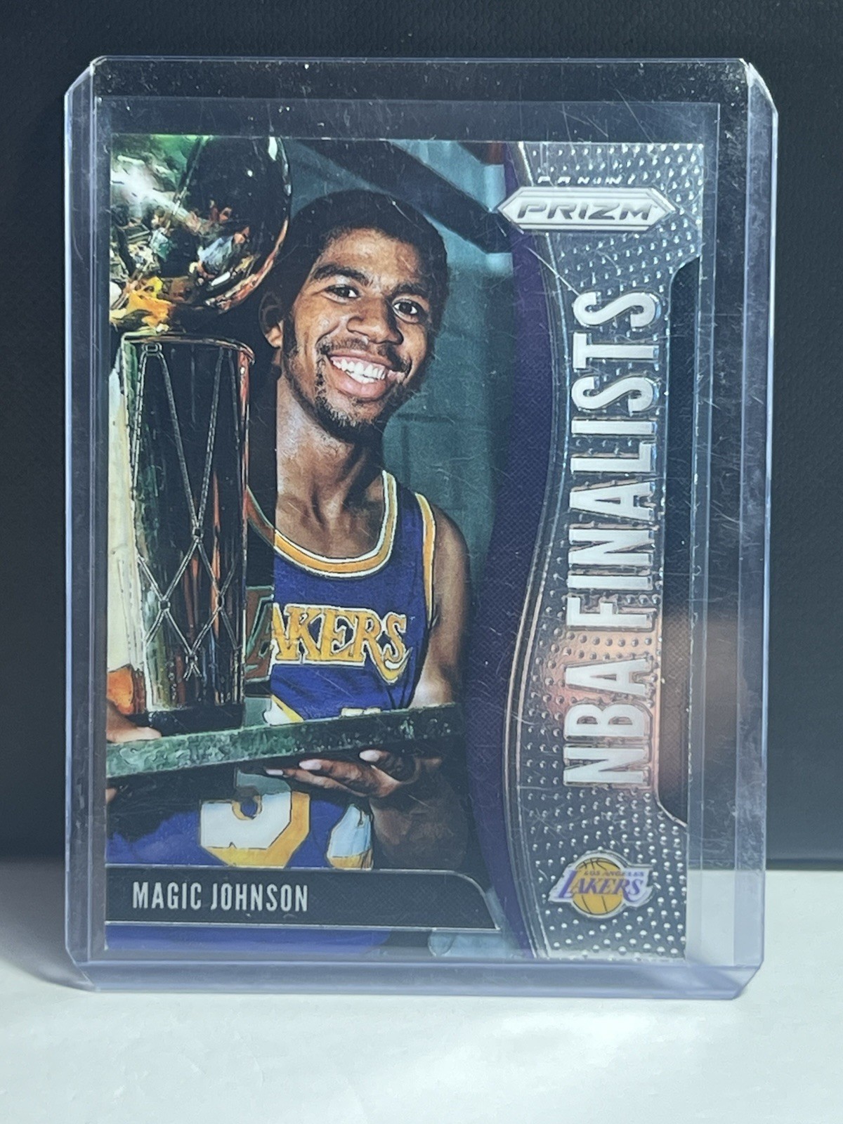 2019-20 Panini Prizm NBA Finalists #7 Magic Johnson Los Angeles Lakers