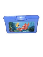 Vintage Disney Blue Finding Nemo  Friends Huggies Baby Wipes Container Empty
