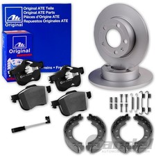 ATE BREMSSCHEIBEN + BELÄGE + HANDBREMSE HINTEN für MERCEDES C-KLASSE W204 S204