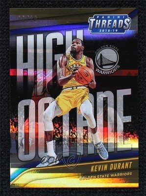 2018-19 Panini Threads High Octane Premium Gold 9/10 Kevin Durant #4 9su