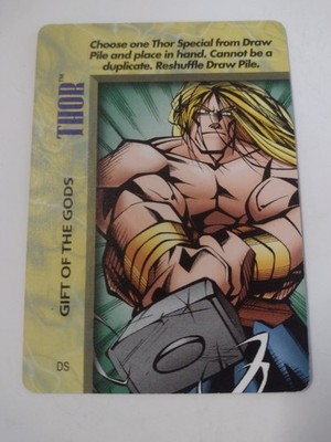 1996 Fleer Marvel Over Power Trading Card Game Thor Gift Of The Gods