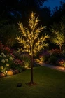 1.2m Solar Powered Olive Tree With 150 Microdot LED Lights Warm White Garden