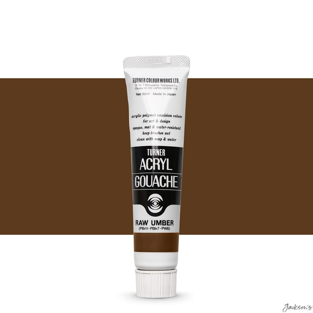 Turner Acryl Gouache Paint Acrylic 20ml Raw Umber 36 For Artists