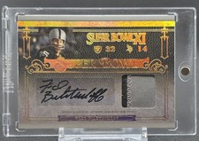 2007 National Treasures Super Bowl XI Fred Biletnikoff Patch Auto /20 HOF RAIDER