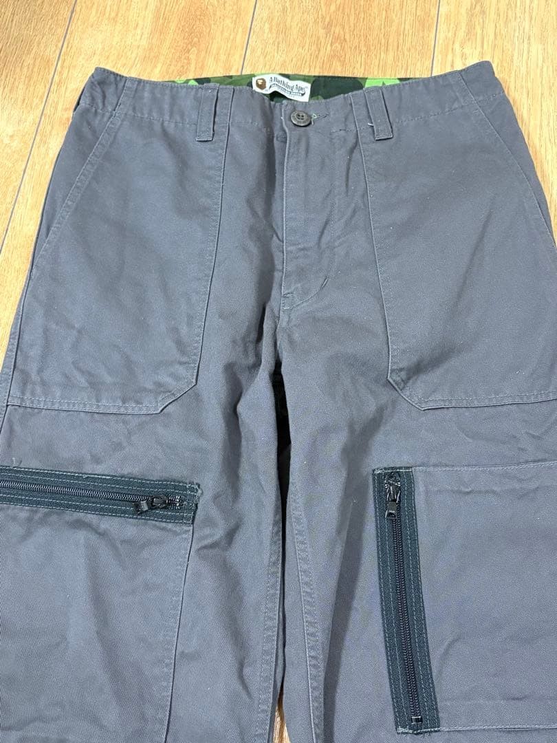 A Bathing Ape Cotton Cargo Pants S BA0226244 thumbnail 2