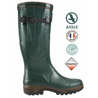 Aigle Gummistiefel Parcours 2 ISO Winterstiefel bis -20 Grad isoliert in Grün