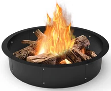 Outdoor Fire Pit Ring Liner 40-Inch Outer/36-Inch Inner Diameter, Heavy Duty Sol