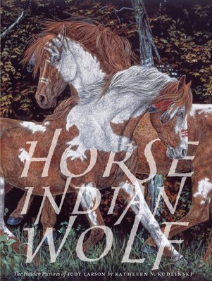 Horse Indian Wolf: The Hidden Picture of Judy Larson - hardcover Larson, Jud...