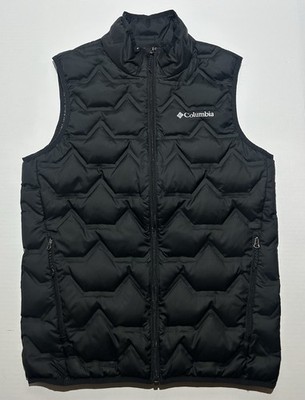 Columbia Men's Walker Mill Black Omni-Heat 650 Puffer Vest Size Small Outdoor
