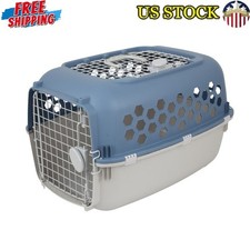 Double Door Dog Kennels W/ Top Opening Heavy Duty Plastic New Pet Cages