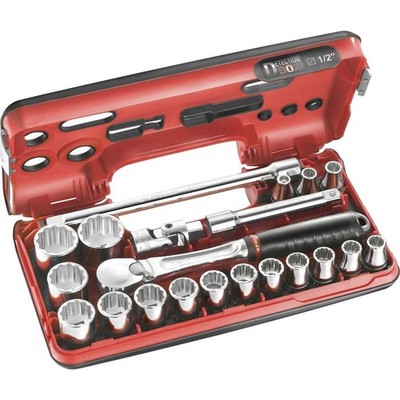 Facom Steckschlüsselsatz metrisch 1/2 (12.5 mm) 21teilig SL.DBOX112PB