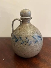 Jugtown Pottery Handcrafted Stoneware Jug with Stopper – Vintage North Carolina