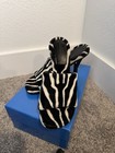 Bottega Veneta Black & White Zebra Print Heels NEW SZ 38 US 8 — photo 3