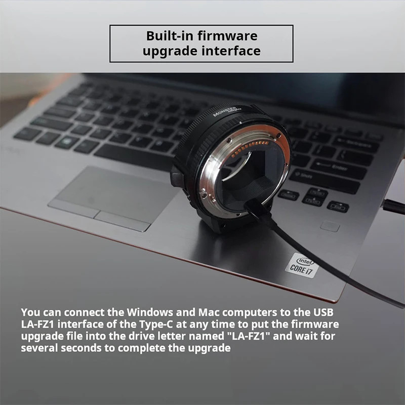 MonsterAdapter LA-FZ1 Auto Focus AF Lens Adapter Nikon F Lens to Nikon Z Cameras