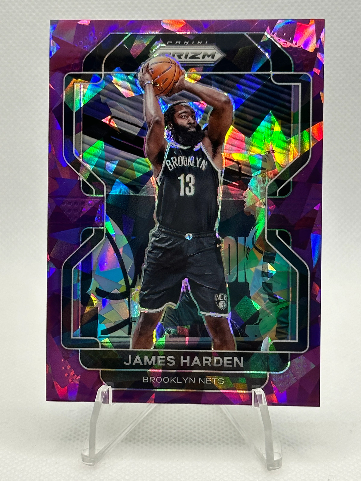 2021-22 Panini Prizm #44 James Harden /149 (Purple Ice)