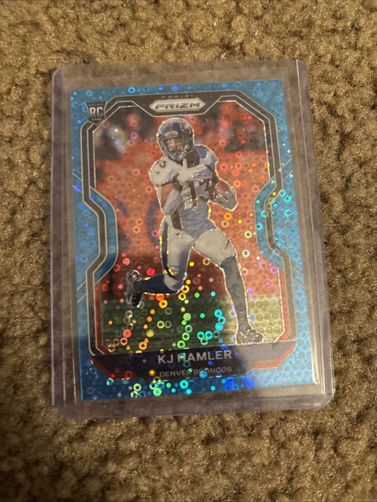 2020 Panini Prizm - Rookie KJ Hamler #315 No Huddle Blue Prizm /79 (RC)