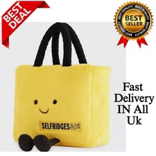 New Authentic Jellycat Exclusive Selfridges Yellow Bag Limited Christmas Gift UK