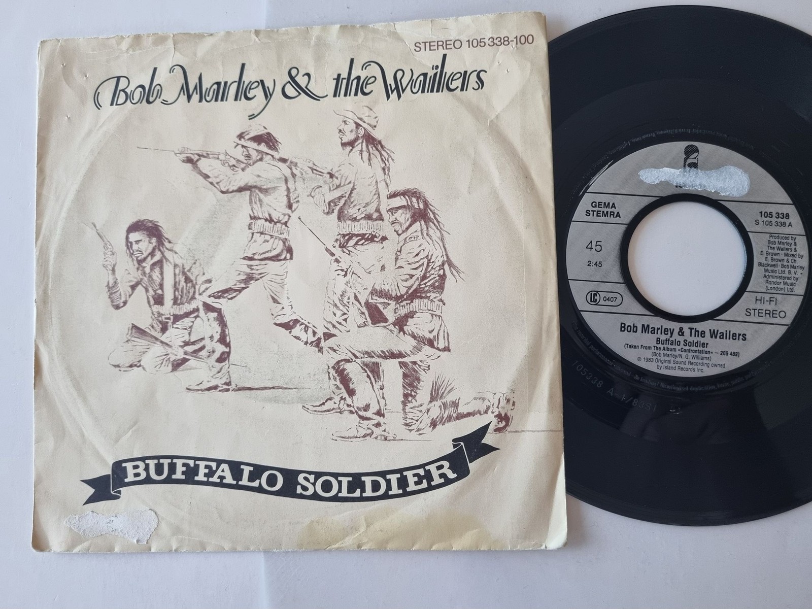 Bob Marley & The Wailers - Buffalo Soldier 7'' Vinyl Germany