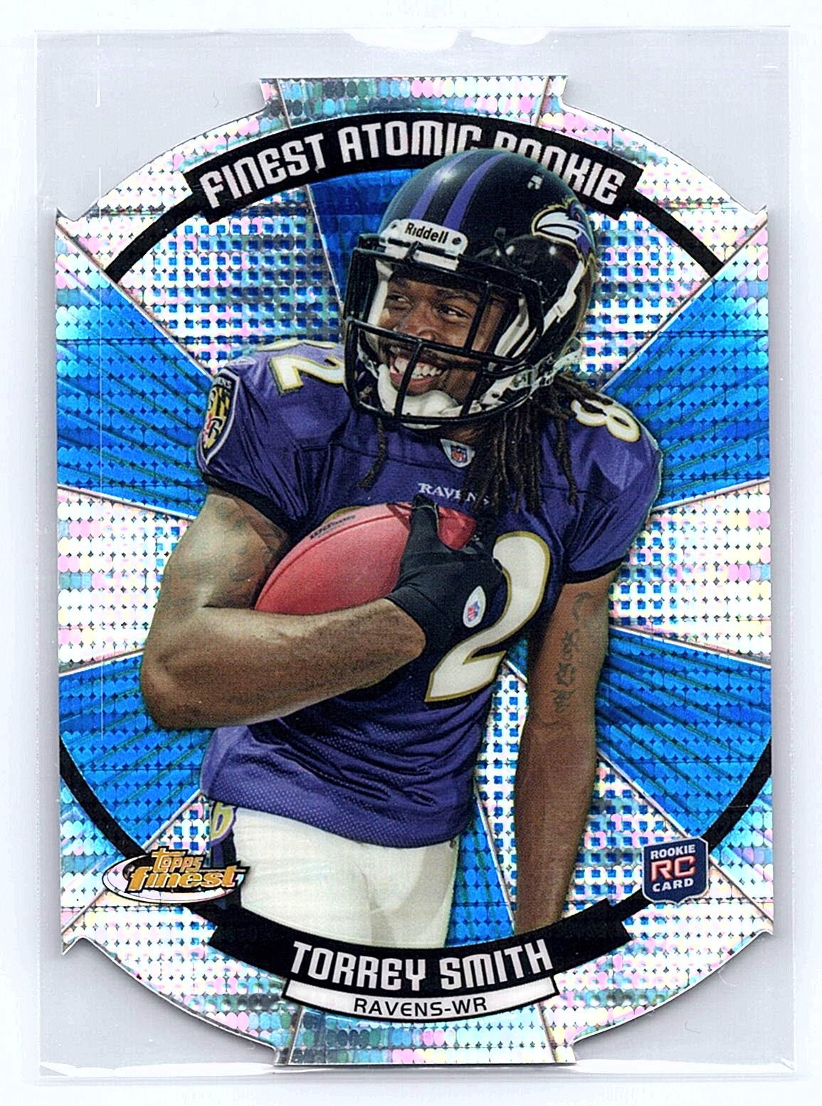Torrey Smith Finest Atomic Rookie Refractor #FARTS Base