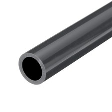 PVC Rigid Round Pipe 15.4mm 5/8" ID 20mm OD 350mm Light Grey High Impact