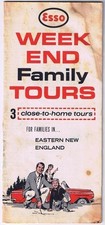 Eastern New England Weekend Family Tours Esso Road Map 1968