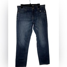 Express Women's Dark Blue Straight Leg Jeans