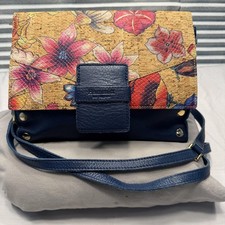 Hammitt Purse Bag Womens Medium Blue Floral P...