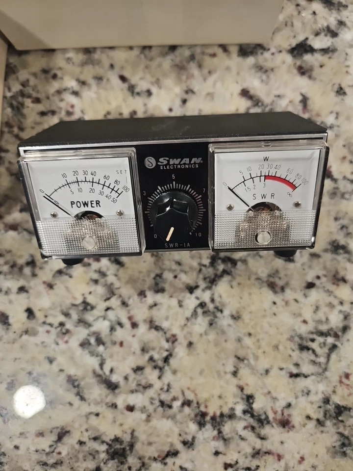 Medidor de vatios de potencia Swan SWR-1 - JAMÓN - sin usar gran forma Foto 3 de 4