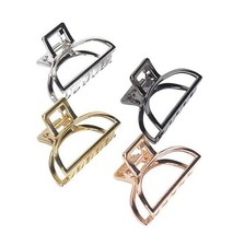 Set of 4 Women Vintage Metal Small Hair Claw Hair Jaw Clips Ponytail Clip Hai...