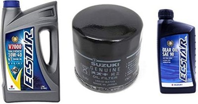 Suzuki 1-Gallon ECSTAR 10W-40 Oil Kit   16510-96J11 Filter & 1 Qt SAE-90