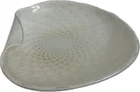 Vtg Alfredo Barbini Murano Cased Glass Bowl Ashtray White Gold Bullicante, 11”