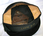 U.S. Navy Flat Cap WWII Relatively Small Size   No torn or ripped cloth — photo 5