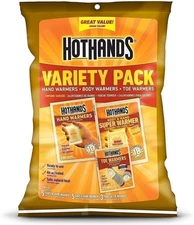 HotHands Toe, Hand, & Body Warmer Variety Pack - Long Lasting Safe Natural...
