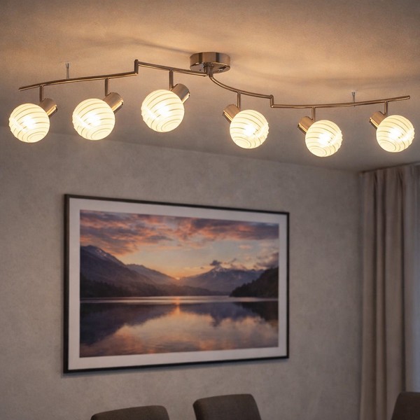 Decken Lampe Leuchte Spots Beweglich Strahler Beleuchtung Wohn Schlaf Zimmer-image