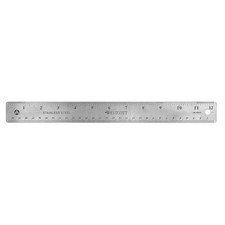 WESTCOTT 10415 Ruler,Stainless Steel,12 In 41N636