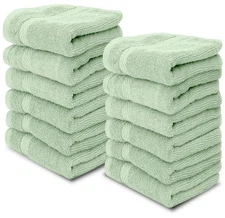 Luxury Washcloths for Bathroom-Hotel-Spa-Kitchen-Set - Circlet Egyptian Cotto...