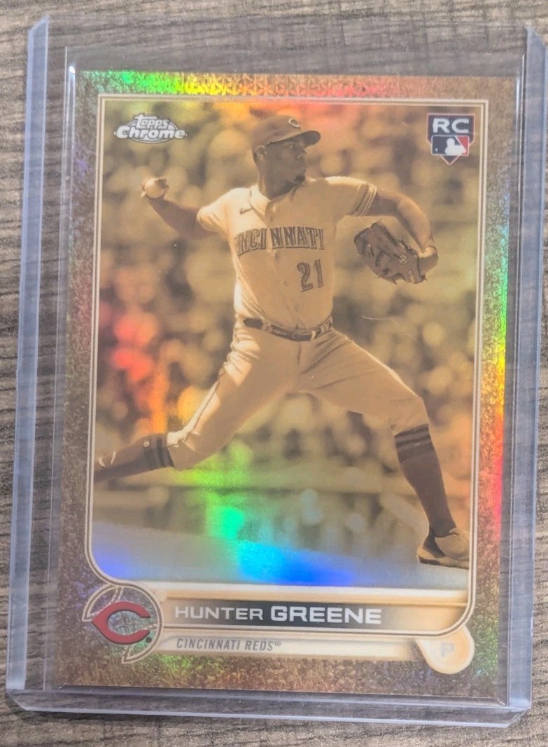 2022 Topps Gilded Collection Hunter Greene no. 154 #189/199