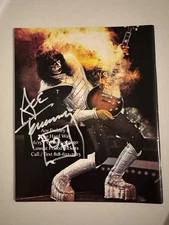 Kiss Ace Frehley SIGNED 2025 Highwire Daze Magazine, Picture on the back cover.